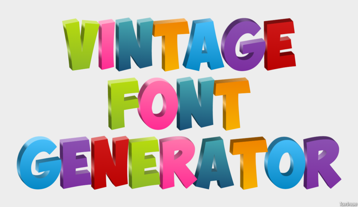 Vintage Font Generator Effetto testo