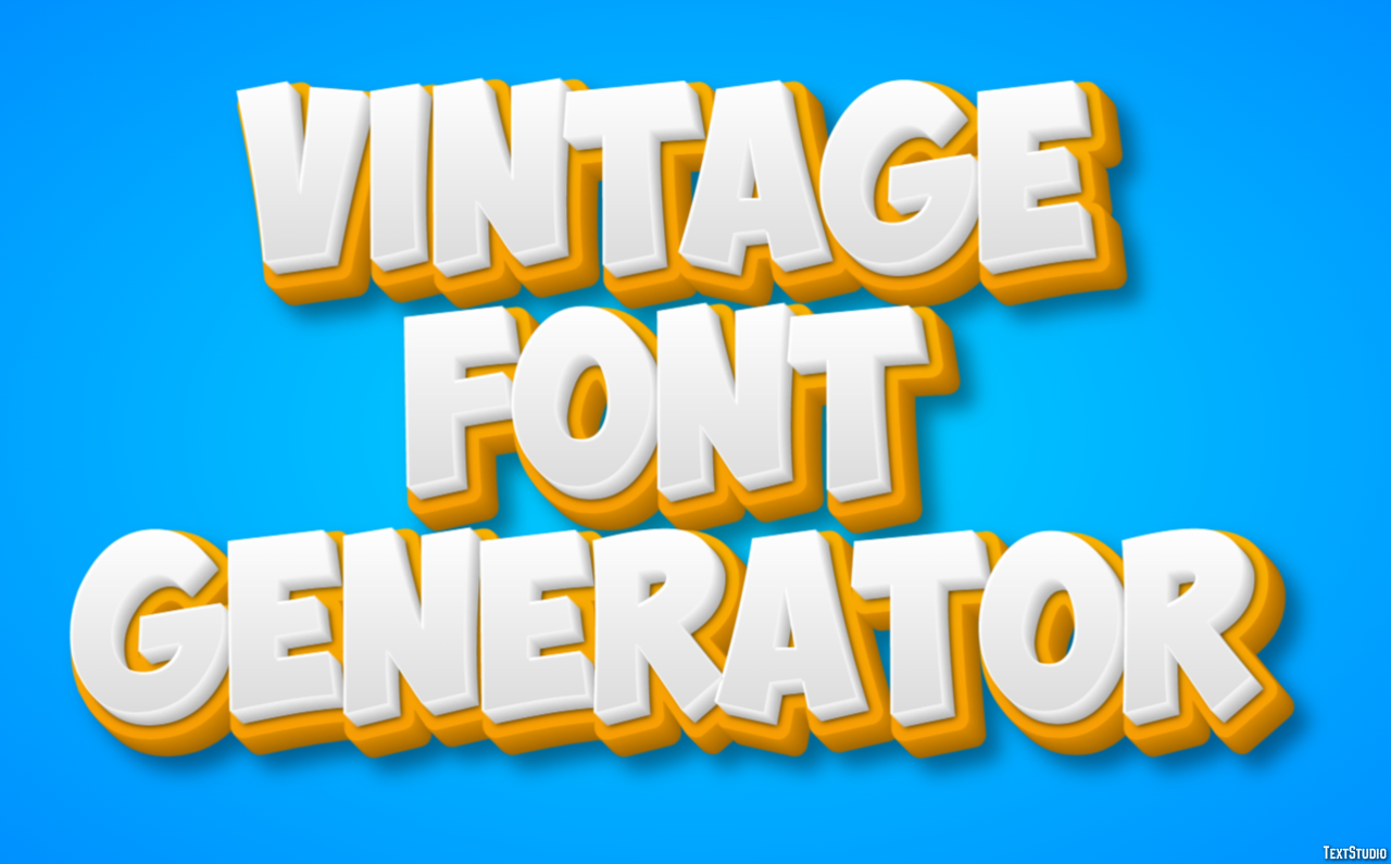 Vintage Font Generator Effetto testo