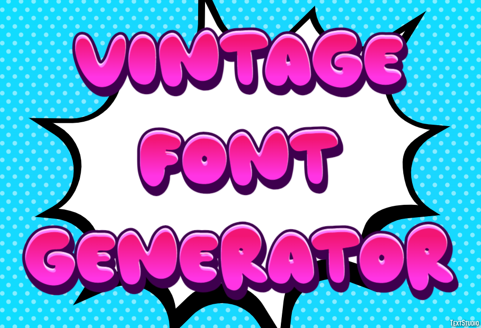 Vintage Font Generator Effetto testo