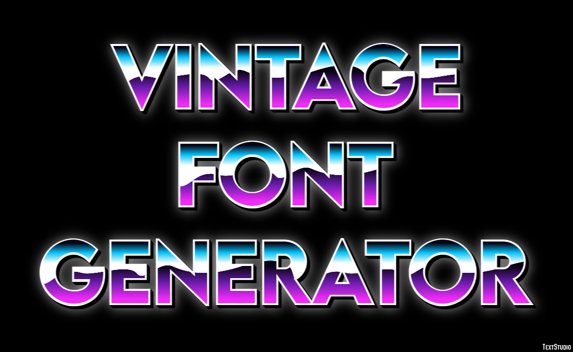 Vintage Font Generator Effetto testo