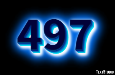 497 Text Effect