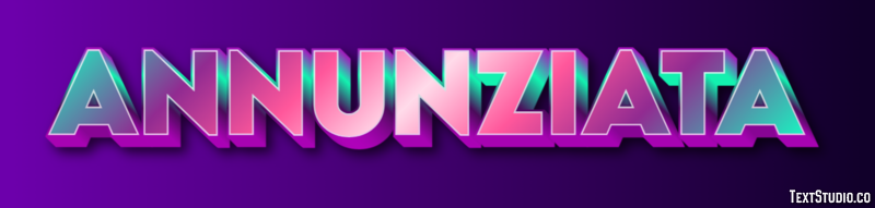Annunziata Efeito do texto