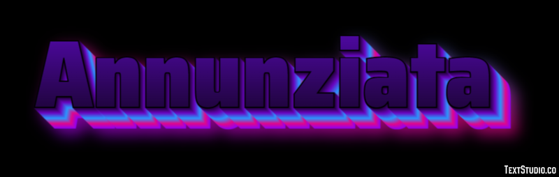 Annunziata Efeito do texto