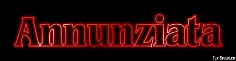Annunziata Efeito do texto