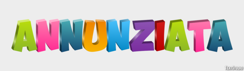 Annunziata Efeito do texto