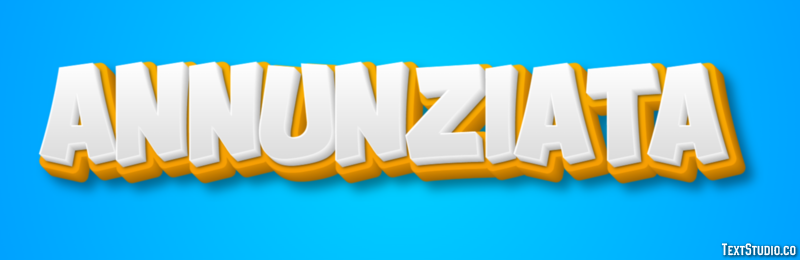Annunziata Efeito do texto