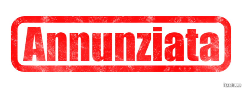 Annunziata Efeito do texto