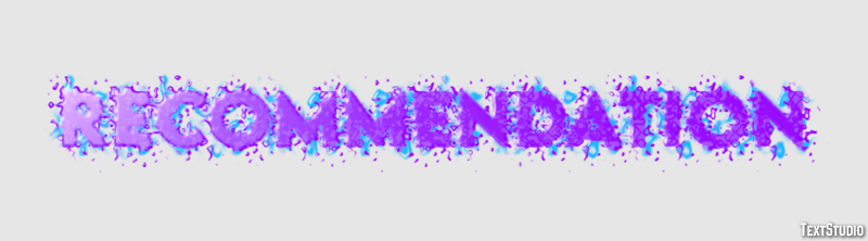 Recommendation Text Effect