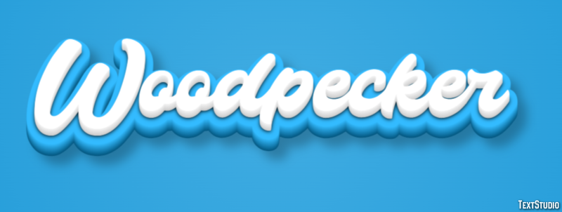 Woodpecker Text effect