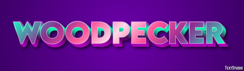 Woodpecker Text effect