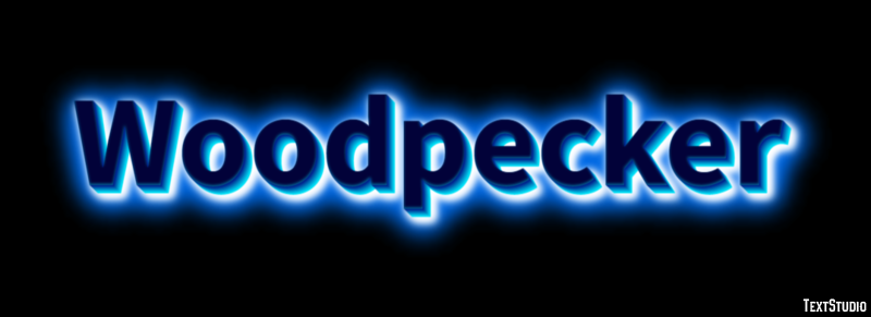 Woodpecker Text effect