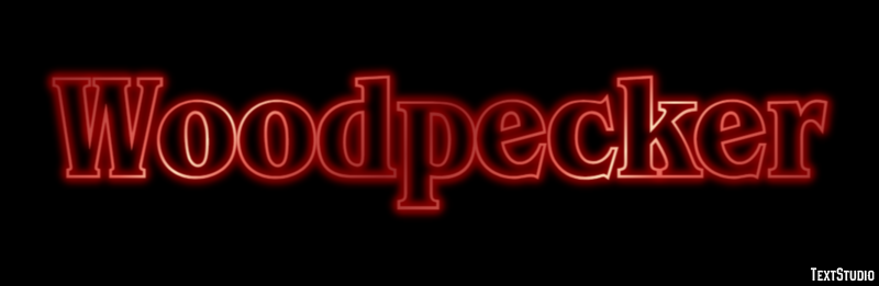 Woodpecker Text effect
