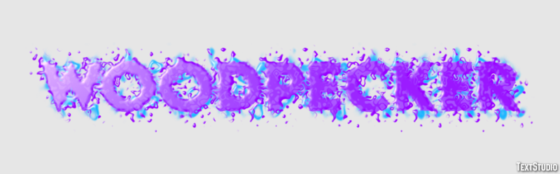 Woodpecker Text effect