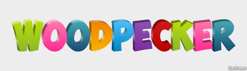 Woodpecker Text effect