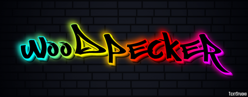 Woodpecker Text effect