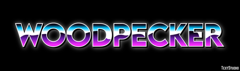 Woodpecker Text effect