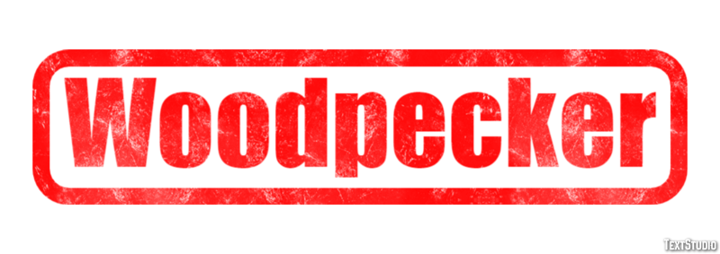 Woodpecker Text effect