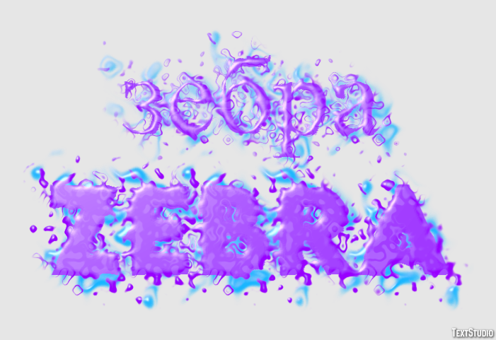 зебра zebra Текстовый эффект