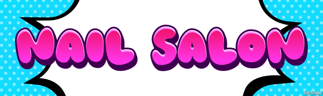 Nail Salon Efeito de texto