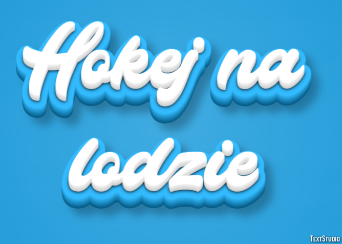 Hokej na lodzie Efekt tekstowy