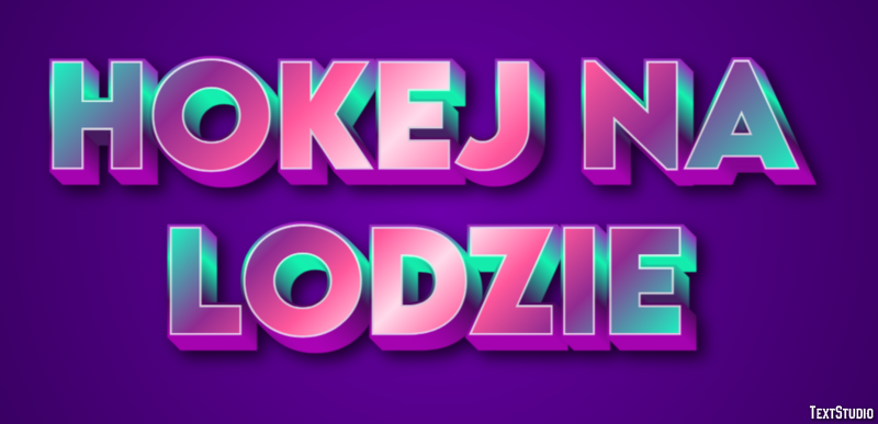 Hokej na lodzie Efekt tekstowy