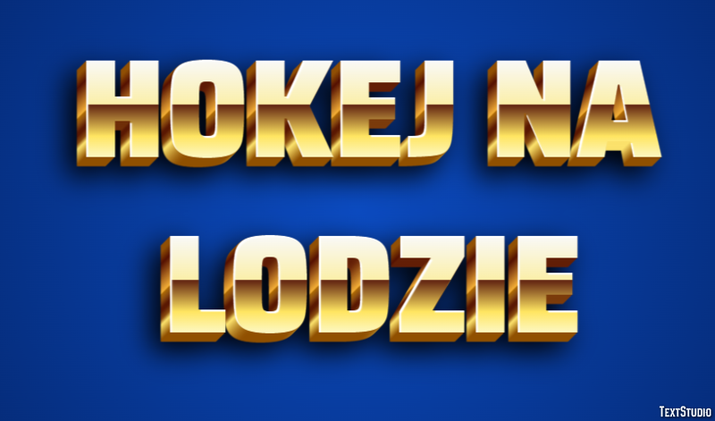 Hokej na lodzie Efekt tekstowy