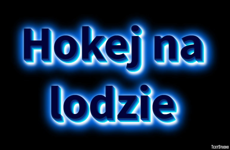 Hokej na lodzie Efekt tekstowy
