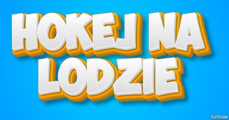 Hokej na lodzie Efekt tekstowy