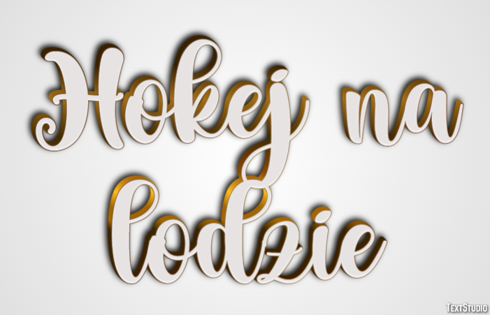 Hokej na lodzie Efekt tekstowy