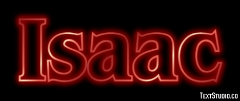 Isaac Texteffekt
