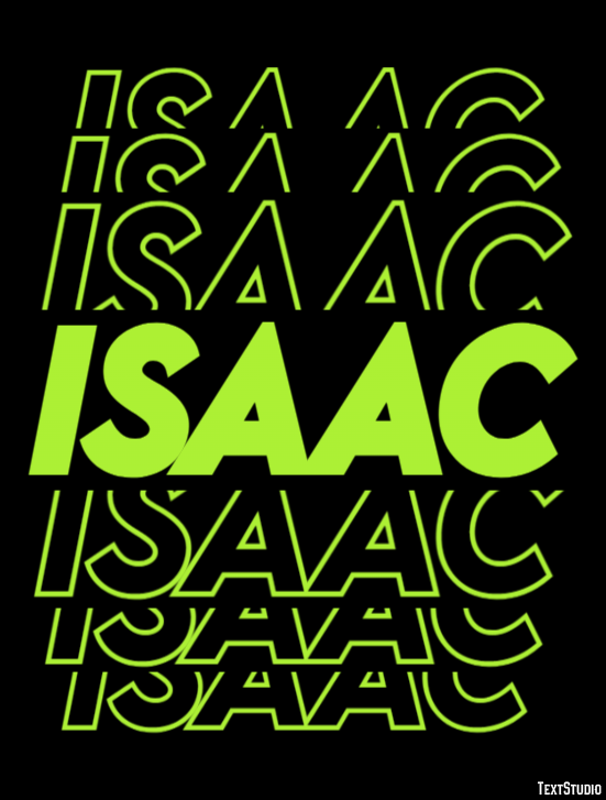 Isaac Efeito de texto