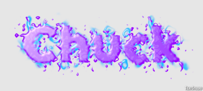 Chuck Efeito de texto