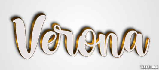 Verona Efecto de Texto