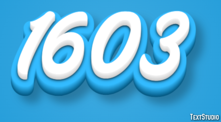 1603 Text Effect