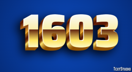 1603 Text Effect