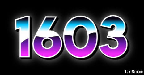 1603 Text Effect