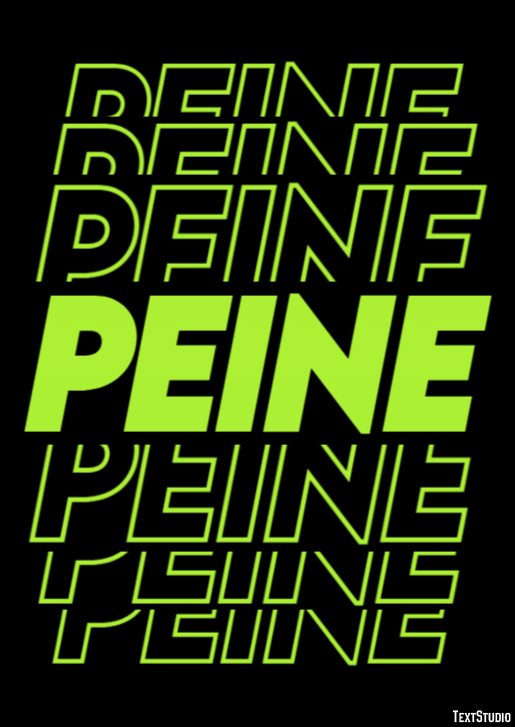 Peine Effet de Texte