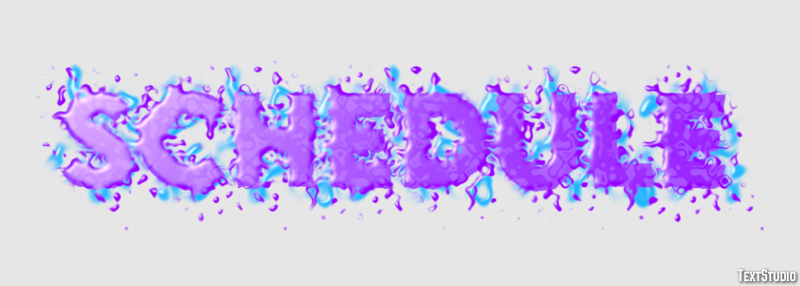 Schedule Texteffekt
