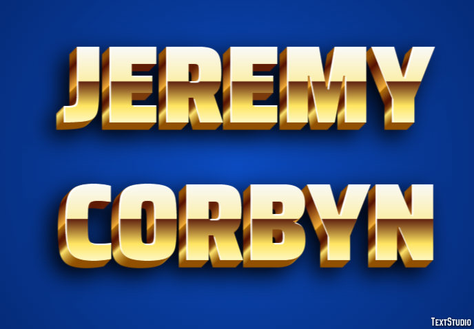 Jeremy Corbyn Text Effect