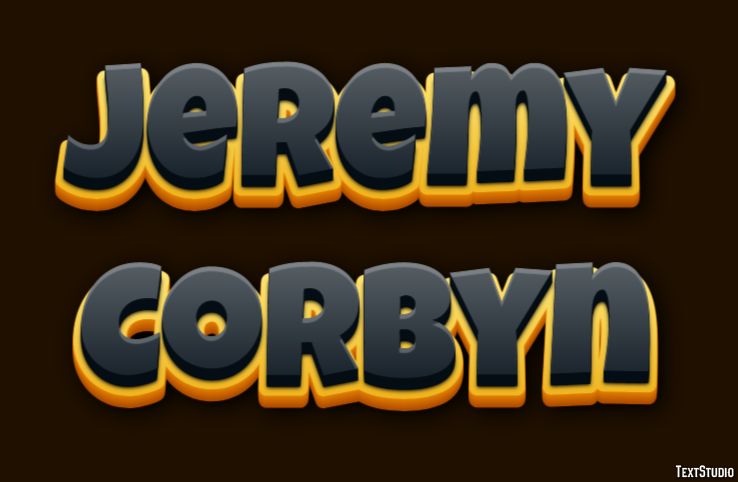 Jeremy Corbyn Text Effect