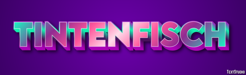 Tintenfisch Texteffekt