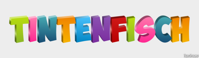 Tintenfisch Texteffekt