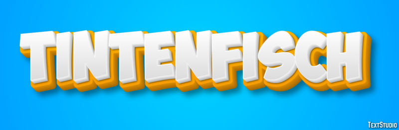 Tintenfisch Texteffekt