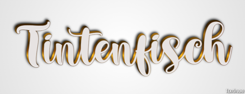 Tintenfisch Texteffekt