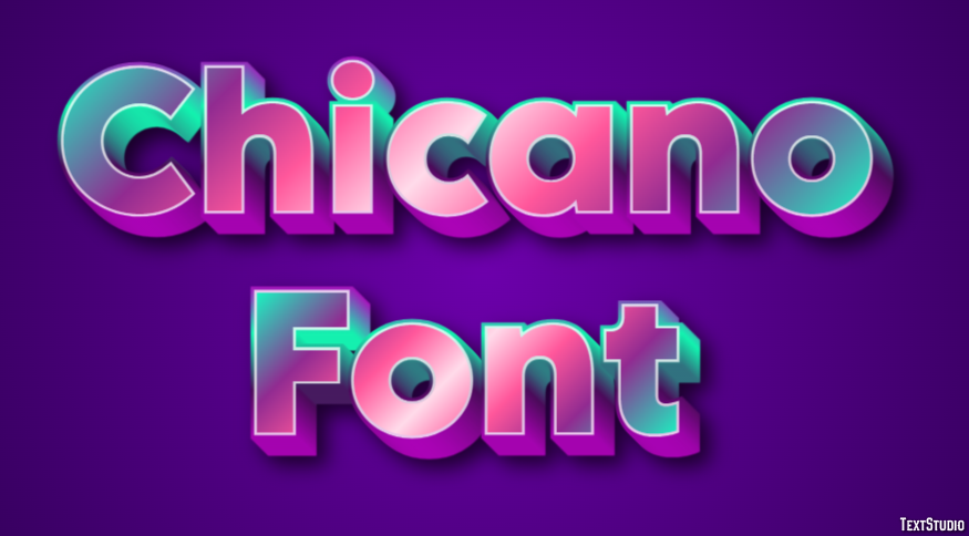 Chicano Font Text Effect