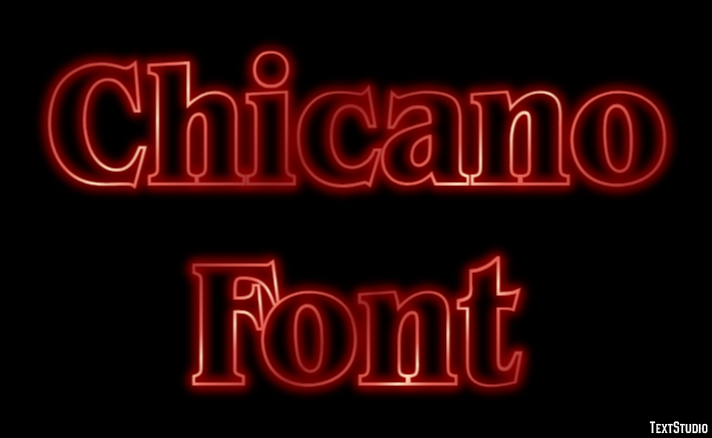 Chicano Font Text Effect