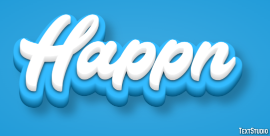 Happn Texteffekt