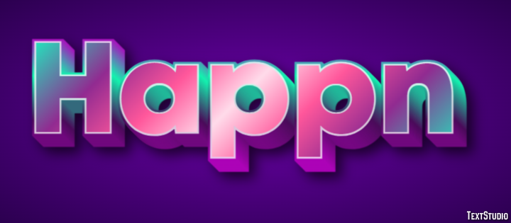 Happn Text Effect