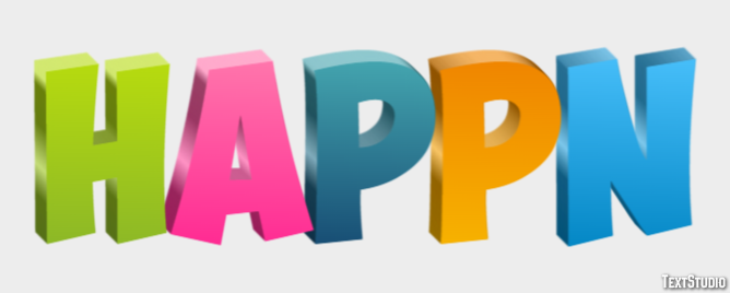 Happn Texteffekt