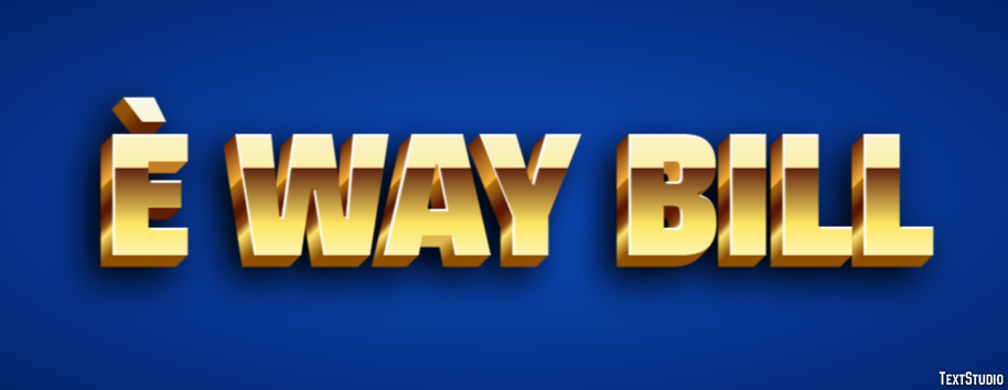 È Way Bill Efecto de Texto